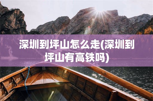 深圳到坪山怎么走(深圳到坪山有高铁吗)