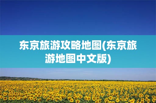 东京旅游攻略地图(东京旅游地图中文版)