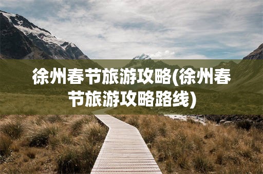 徐州春节旅游攻略(徐州春节旅游攻略路线)