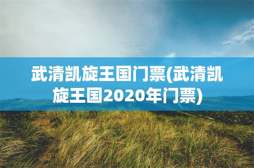 武清凯旋王国门票(武清凯旋王国2020年门票)