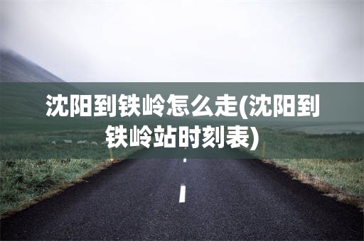 沈阳到铁岭怎么走(沈阳到铁岭站时刻表)