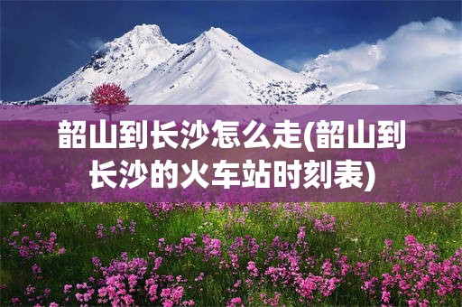 韶山到长沙怎么走(韶山到长沙的火车站时刻表)