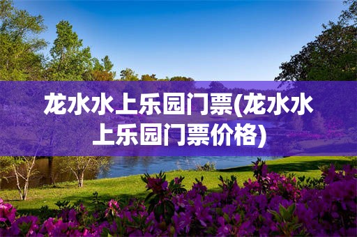 龙水水上乐园门票(龙水水上乐园门票价格)