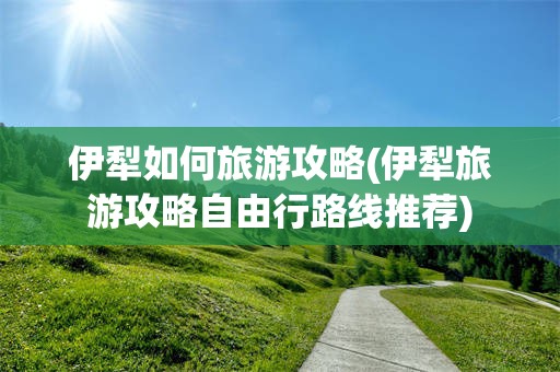 伊犁如何旅游攻略(伊犁旅游攻略自由行路线推荐)