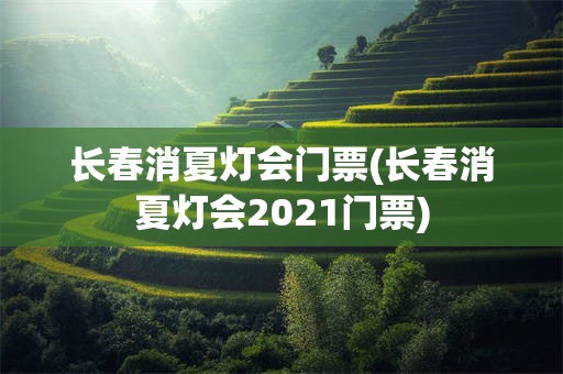 长春消夏灯会门票(长春消夏灯会2021门票)