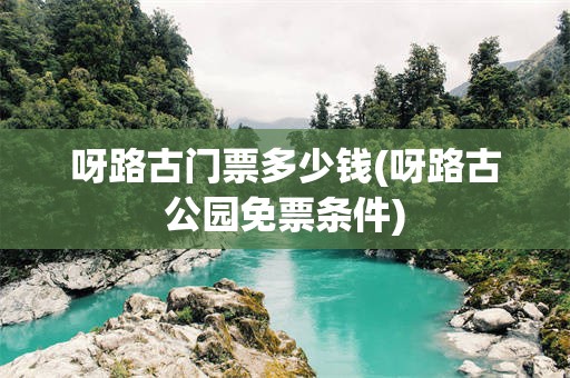 呀路古门票多少钱(呀路古公园免票条件)