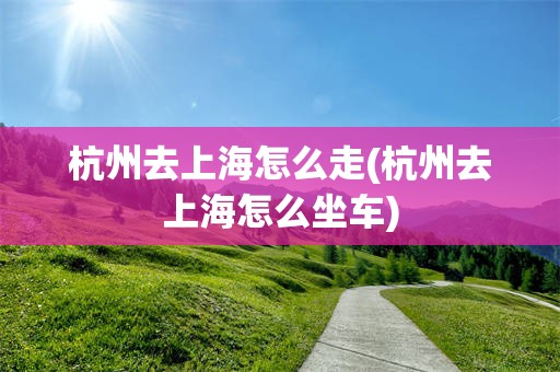 杭州去上海怎么走(杭州去上海怎么坐车)