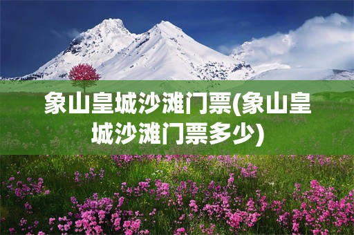 象山皇城沙滩门票(象山皇城沙滩门票多少)