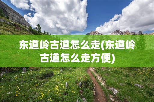 东道岭古道怎么走(东道岭古道怎么走方便)