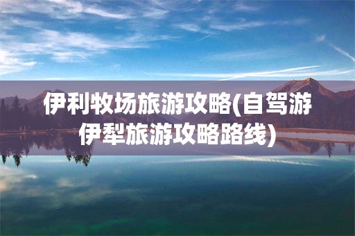 伊利牧场旅游攻略(自驾游伊犁旅游攻略路线)