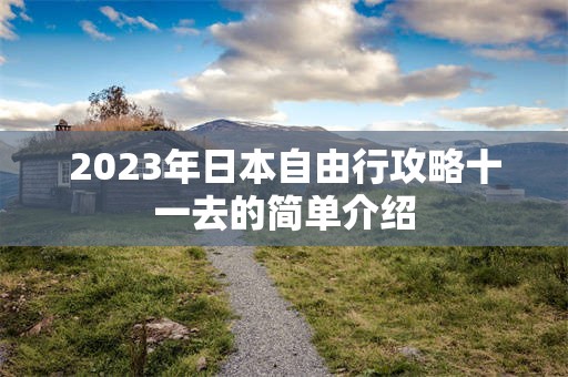 2023年日本自由行攻略十一去的简单介绍