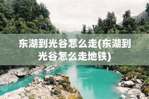 东湖到光谷怎么走(东湖到光谷怎么走地铁)