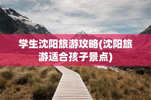 学生沈阳旅游攻略(沈阳旅游适合孩子景点)