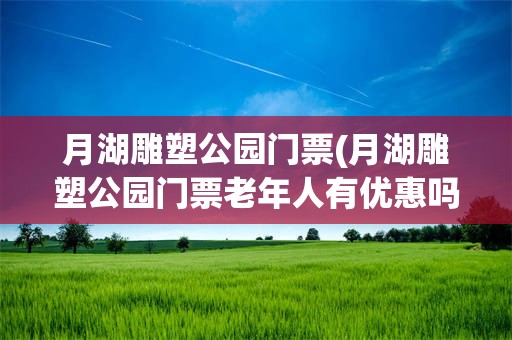 月湖雕塑公园门票(月湖雕塑公园门票老年人有优惠吗)