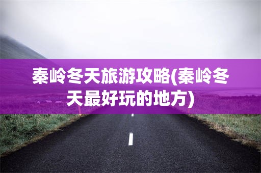 秦岭冬天旅游攻略(秦岭冬天最好玩的地方)