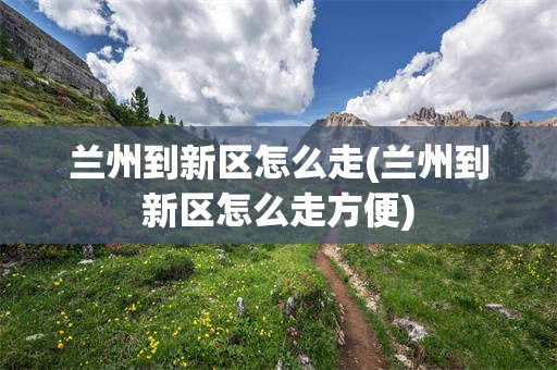 兰州到新区怎么走(兰州到新区怎么走方便)