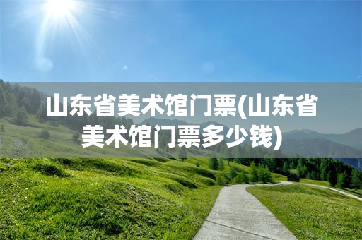 山东省美术馆门票(山东省美术馆门票多少钱)