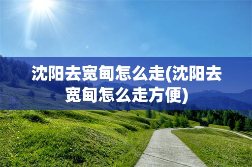 沈阳去宽甸怎么走(沈阳去宽甸怎么走方便)