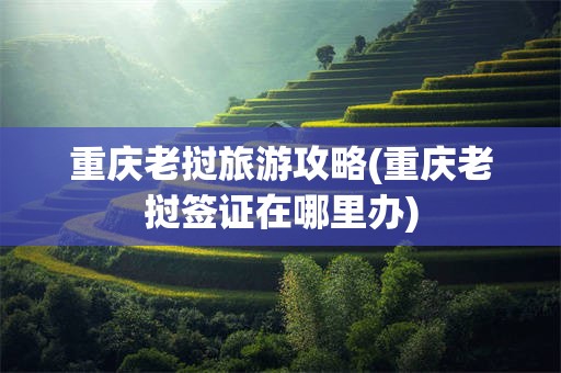 重庆老挝旅游攻略(重庆老挝签证在哪里办)