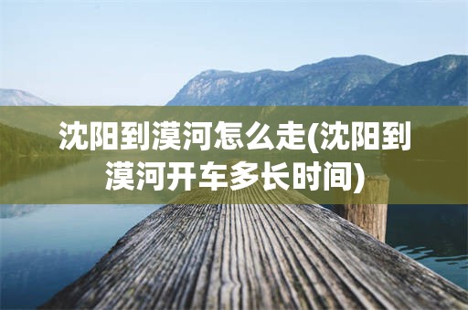 沈阳到漠河怎么走(沈阳到漠河开车多长时间)