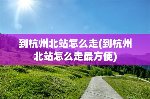 到杭州北站怎么走(到杭州北站怎么走最方便)