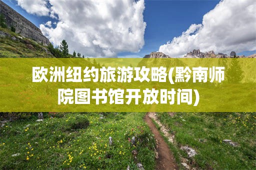 欧洲纽约旅游攻略(黔南师院图书馆开放时间)