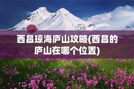 西昌琼海庐山攻略(西昌的庐山在哪个位置)