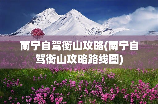 南宁自驾衡山攻略(南宁自驾衡山攻略路线图)