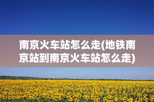 南京火车站怎么走(地铁南京站到南京火车站怎么走)