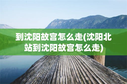 到沈阳故宫怎么走(沈阳北站到沈阳故宫怎么走)