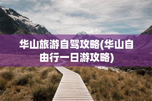 华山旅游自驾攻略(华山自由行一日游攻略)