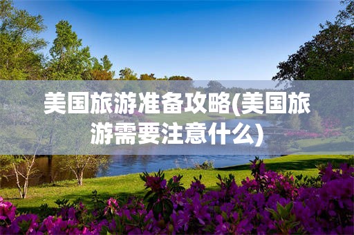 美国旅游准备攻略(美国旅游需要注意什么)