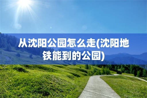 从沈阳公园怎么走(沈阳地铁能到的公园)